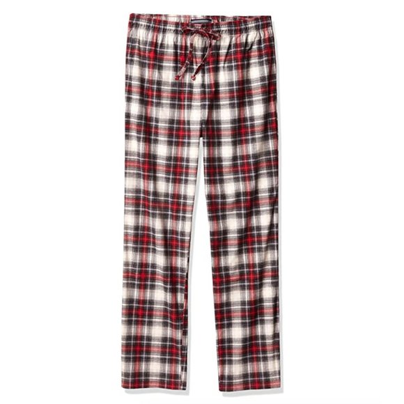 2 Pack NAUTICA Sleepwear Fleece Pajama Sleep Pants Red Check/Plaid Men's M - Picture 3 of 10